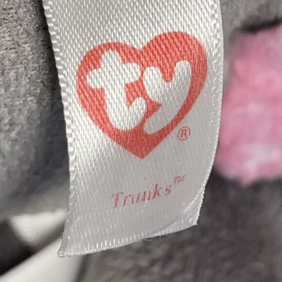 TEENY TY’s TRUNKS Gray Spotted Elephant Security Blanket Lovey - Picture 6 of 7